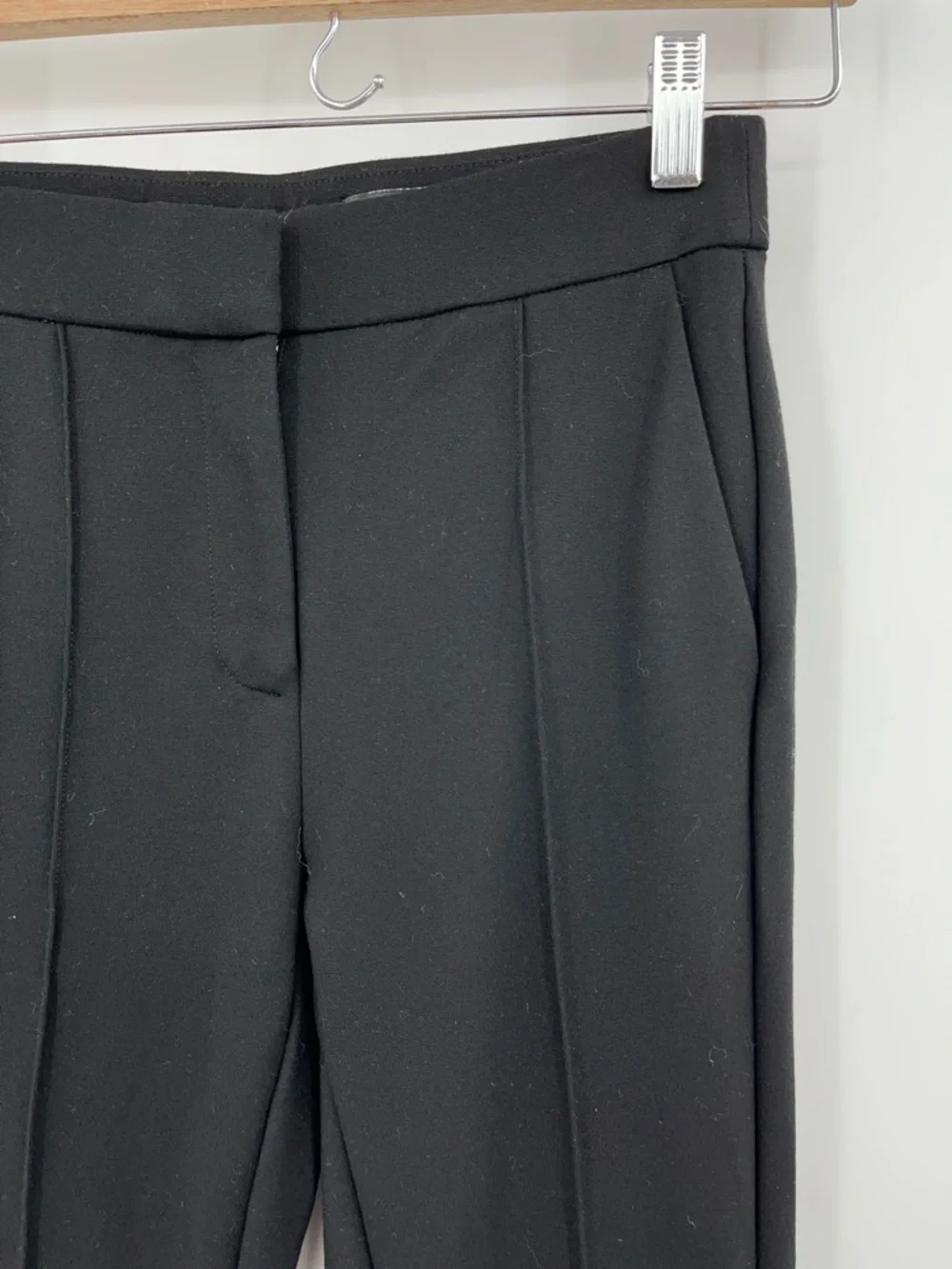 J.CREW 2 Demi-Boot Pant Black 0450 Pleated Italian Ponte Stretch Zip BP588